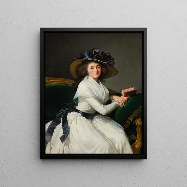 Comtesse de la Châtre Marie Charlotte Louise Perrette Aglaé Bontemps - Elisabeth Louise Vigée Le Brun — indrammet kunstværk på væggen