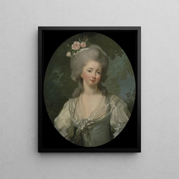 Ernestine Frédérique Prinzessin von Croÿ - Elisabeth Louise Vigée Le Brun — indrammet kunstværk på væggen