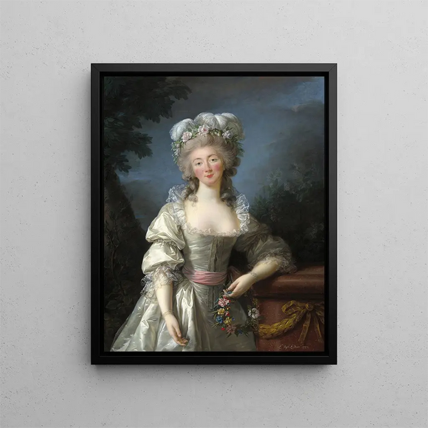 Madame du Barry - Elisabeth Louise Vigée Le Brun — indrammet kunstværk på væggen