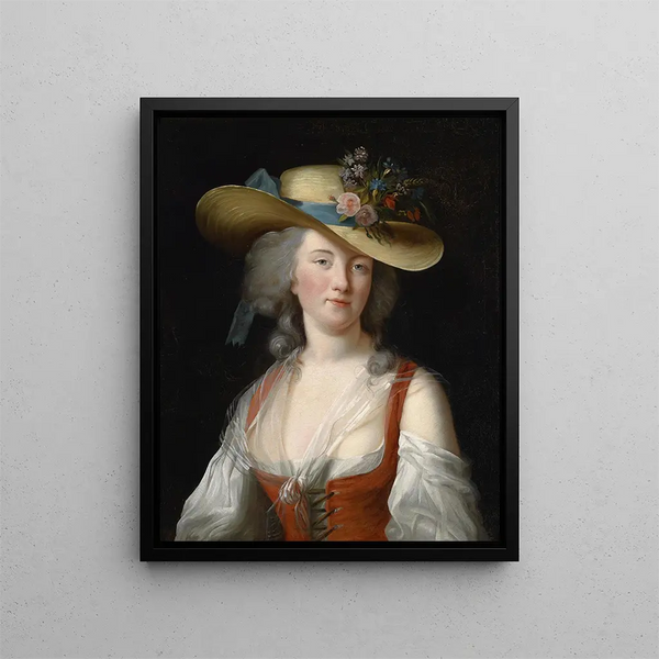 Portrait Anne Catherine Le Preudhomme de Chatenoy Grevinde af Verdun - Elisabeth Louise Vigée Le Brun — indrammet kunstværk på væggen