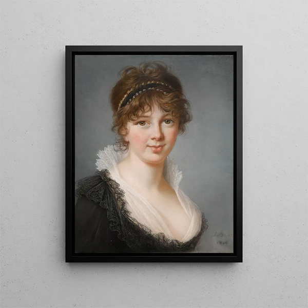 Portrait af fru Spencer Perceval født Jane Wilson - Elisabeth Louise Vigée Le Brun — indrammet kunstværk på væggen