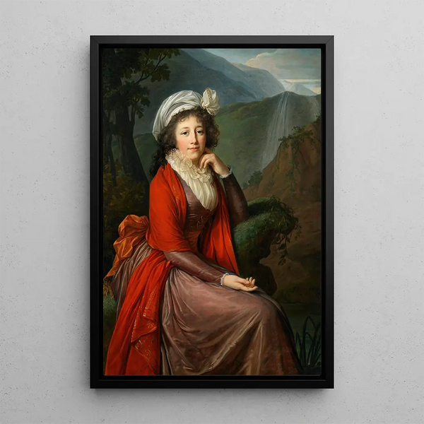 Reproduktion af maleriet Portræt af grevinde Maria Theresia Bucquoi født Parr - Elisabeth Louise Vigée Le Brun