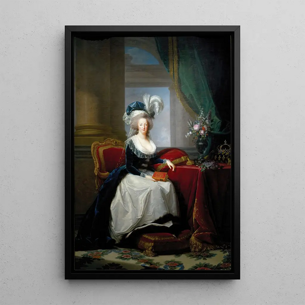 Reproduktion af maleriet Portrait af Marie-Antoinette, dronning af Frankrig - Elisabeth Louise Vigée Le Brun