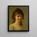 Portrait af en dame - Elisabeth Louise Vigée Le Brun — indrammet kunstværk på væggen