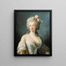 Portrait of a lady said portrait of Jeanne de Valois Comtesse de la Motte - Elisabeth Louise Vigée Le Brun — indrammet kunstværk på væggen