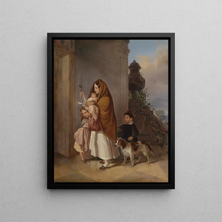 Elisabeth Modell - Mutter mit ihren Kindern in Not.webp