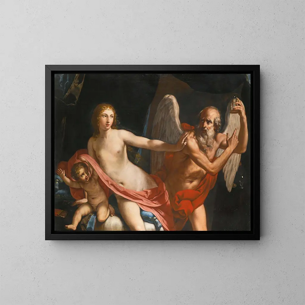 Skønhed, der skubber tiden væk - Elisabetta Sirani — indrammet kunstværk på væggen