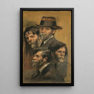 Eliseu Visconti - Autorretrato em quatro posies.webp