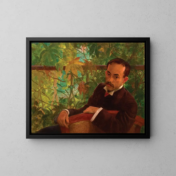 Portrait af Ovdio Romeiro - Eliseu Visconti — indrammet kunstværk på væggen