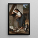 den unge pige ved brønden - Elizabeth Jane Gardner Bouguereau — indrammet kunstværk på væggen