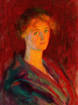 Ellen Day Hale - Woman by Firelight.webp