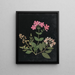 W: Album af papirklip blomster maleri pl. 07 - Ellen W. — indrammet kunstværk på væggen