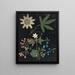 W Album af blomster i papirklip pl. 10 - Ellen W. — indrammet kunstværk på væggen