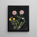 W Album af blomster i papirstansning pl. 14 - Ellen W. — indrammet kunstværk på væggen