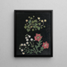 W Kunsttryk af papirklippet blomsteralbum pl. 15 - Ellen W. — indrammet kunstværk på væggen