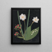 W Album af blomster i papirklipning pl. 18 - Ellen W. — indrammet kunstværk på væggen
