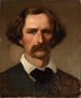 Portrait af maleren Carl Friedrich Lessing - Emanuel Gottlieb Leutze — visning af kunstværket