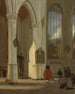 det indre af den gamle Delft-kirke - Emanuel de Witte — visning af kunstværket