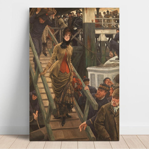 Reproduktion af maleriet af Embarquement à Calais - James Tissot
