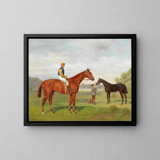 Emil Adam - rul and Kommasszony from the estate of Baron Hermann von Knigswarter with jockey Robert Adams.webp