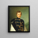 Portrait af Hartvig Frederik Emil Benzon - Emil Brentsen — indrammet kunstværk på væggen