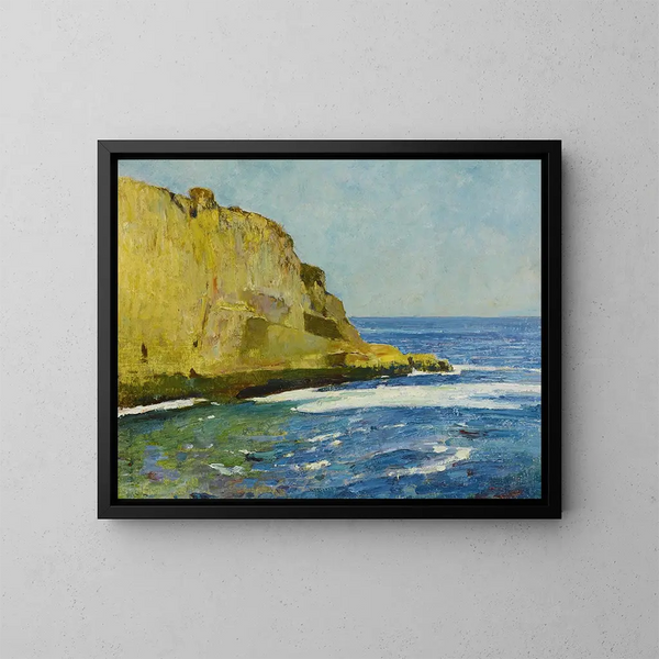 Bald Head Cliff, York, Maine - Emil Carlsen — indrammet kunstværk på væggen