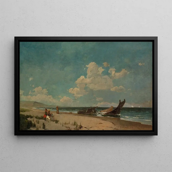 Plage de Nantasket - Emil Carlsen — indrammet kunstværk på væggen