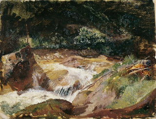 Emil Jakob Schindler - Gebirgsbach in der Ramsau.webp