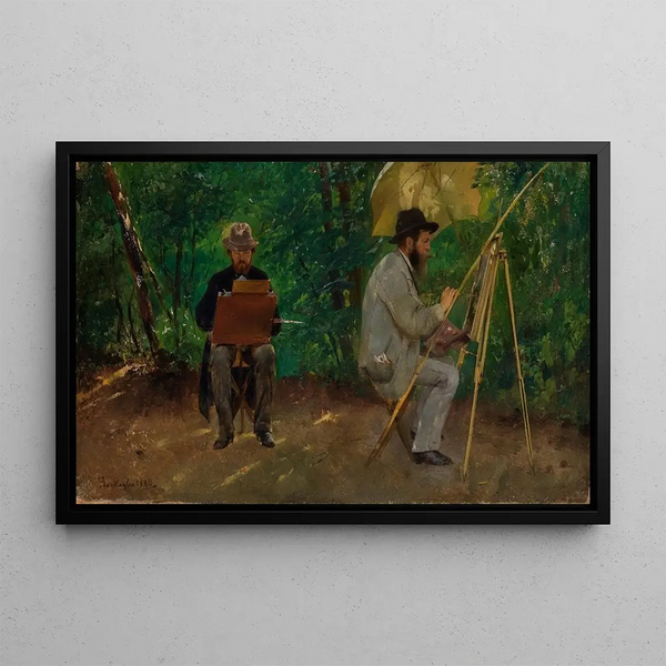 Emil Lugo - Edmund Kanoldt und Emil Lugo im Freien malend.webp