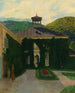 Château foran et kuperet landskab - Emil Orlik — visning af kunstværket