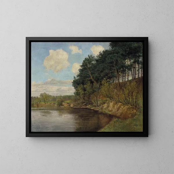 Lac de la vue près de Berlin - Emil Orlik — indrammet kunstværk på væggen