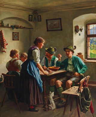 Emil Rau - A farmhouse parlour.webp