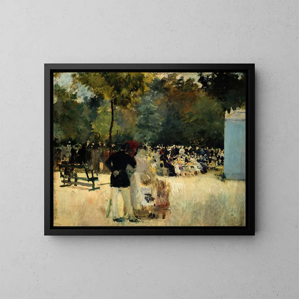 Le Guignol du jardin des Tuileries - Émile Antoine Guillier — indrammet kunstværk på væggen