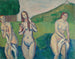 Badesøgende - Émile Bernard — visning af kunstværket