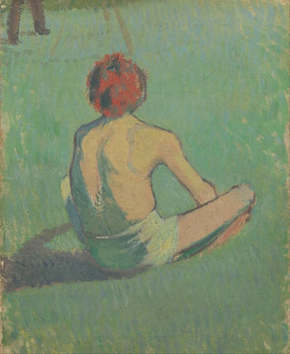 Emile Bernard - Boy sitting in the grass.webp