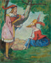 L'Écolière - Émile Bernard — visning af kunstværket