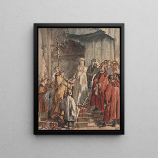 Emile Charles Wauters - Mary of Burgundy Swears to Respect the Citys Privileges in 1477.webp