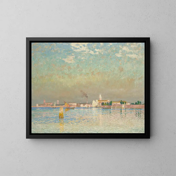 Vue de Murano, Venise - Émile Claus — indrammet kunstværk på væggen