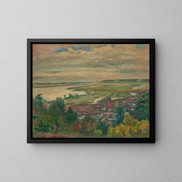 L'estuaire de Honfleur - Émile Othon Friesz — indrammet kunstværk på væggen