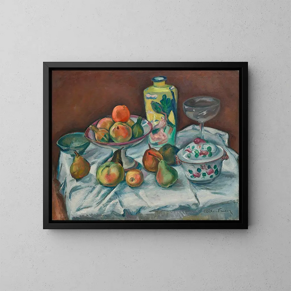 La Table après le dîner ou Nature morte avec vase vert - Émile Othon Friesz — indrammet kunstværk på væggen