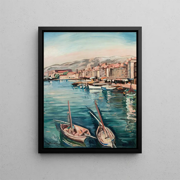 Le port de Toulon - Émile Othon Friesz — indrammet kunstværk på væggen