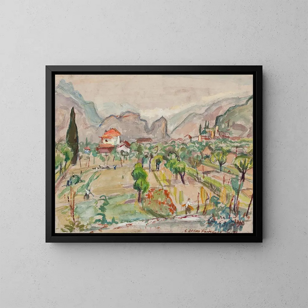Vallée de la Meuse - Émile Othon Friesz — indrammet kunstværk på væggen