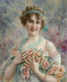 Fille aux roses Émile Vernon - Émile Vernon — visning af kunstværket