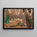 Indendørs skovlandskab - Emily Carr — indrammet kunstværk på væggen