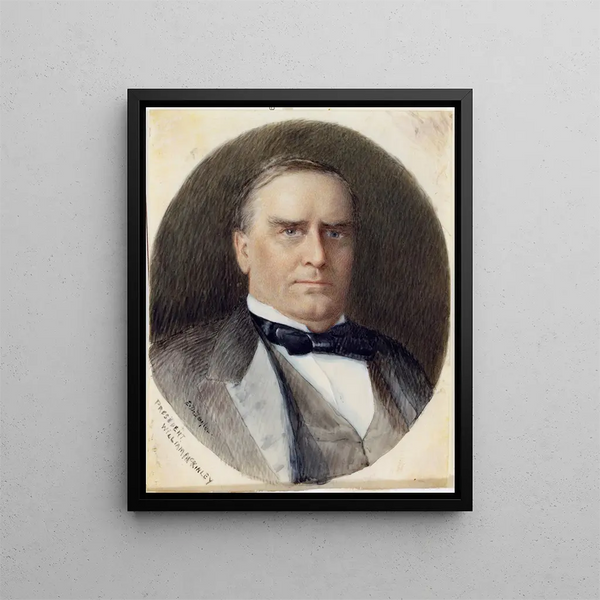 William McKinley - Emily Drayton Taylor — indrammet kunstværk på væggen