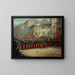 parade på boulevardet des Italiens med tropper fra Crimean hær den 29. december 1855 - Emmanuel Auguste Masse — indrammet kunstværk på væggen