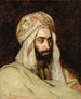 Mand med hvid turban i Konstantinopel - Emmanuel de Dieudonné — visning af kunstværket