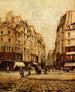 La rue Galande - Emmanuel Lansyer — visning af kunstværket