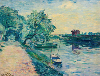 Emmanuel de La Villon - La Guinguette Au Bord De La Seine.webp