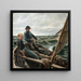 Havet - Albert Edelfelt — indrammet kunstværk på væggen
